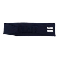 MIU MIU Fabric Hair Bands Women's Marine Blue