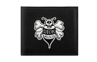 DIOR Grained Calfskin Wallet Men's Black