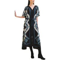 HERMES FW24 Short Sleeved Dresses Women's Multicolor