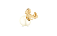 DIOR Stud Earrings Women's Gold