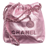 CHANEL 22Bag Lambskin Crossbody Bag Shoulder Bag Mini Women's Pink