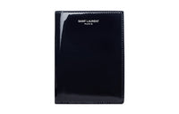 SAINT LAURENT PARIS Calfskin Wallet Men's Dark Blue