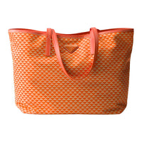 PRADA Recycled Nylon Tote Bag Shopping Bag Shoulder Bags Women's Orange