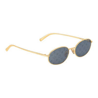 LOUIS VUITTON Metal Oval Sunglasses Men's Gold