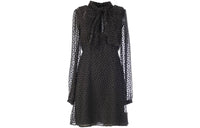 SAINT LAURENT Long-Sleeved Dresses Women's Black
