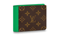 LOUIS VUITTON Multiple Wallet Monogram Macassar Minty Green