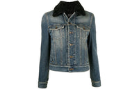 SAINT LAURENT Denim Jackets Women's Blue