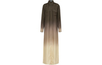 PRADA Ombré effect Silk twill Shirt Dress