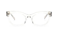 SAINT LAURENT Logo engraved Square frame Glasses