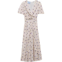 PRADA Short-Sleeved Dresses Women's Gray