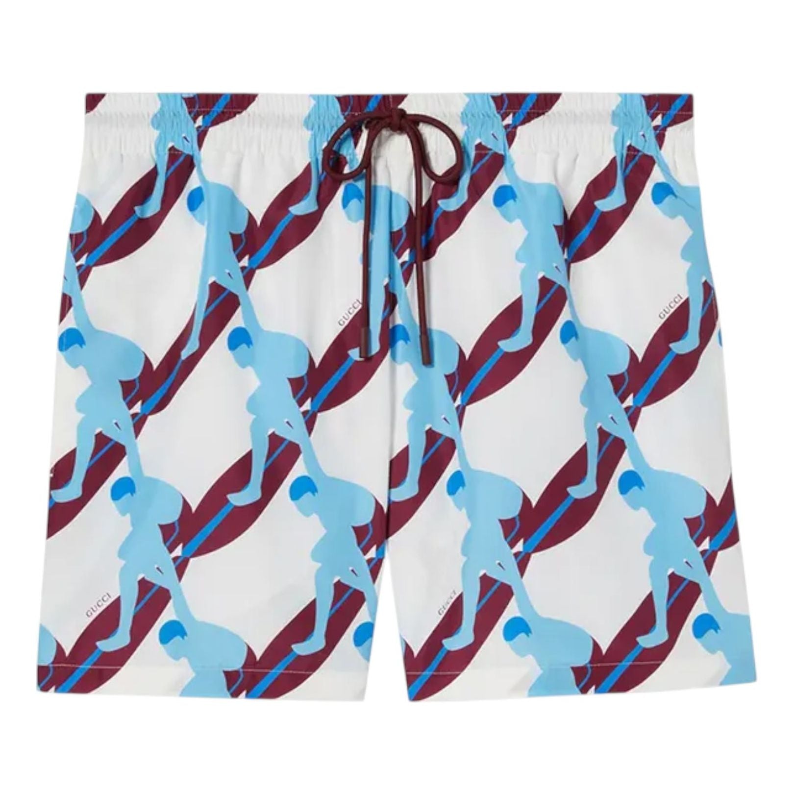 Gucci Technical Poplin Swim Short 'White Sky' 787899-XHAKE-9020