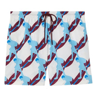 Gucci Technical Poplin Swim Short 'White Sky' 787899-XHAKE-9020