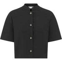 DIOR Officer Collar Cropped Jacket Jackets Coats Women's Black