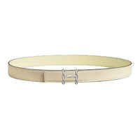 HERMES Calfskin Leather Belts Unisex Ecru Width 2.4CM