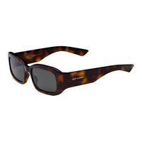 SAINT LAURENT Injection Molded Plastic Rectangular Sunglasses Unisex Tortoiseshell