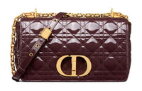 DIOR Calfskin Handbag, Shoulder Bag Medium Size Women's Fuchsia