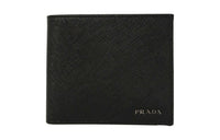 PRADA Saffiano Leather Wallet Men's Black