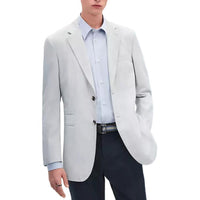 HERMES Business Suits Coats Men's Light Blue