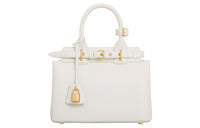 CELINE Soft Cow Leather Shoulder Bag Crossbody Bag Handbag Women's White
