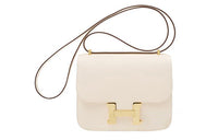 HERMES Constance Epsom Leather Shoulder Bag Crossbody Bag Mini Women's I2 Nata Cream White