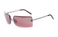 CHANEL Rectangular Sunglasses Women's Pink