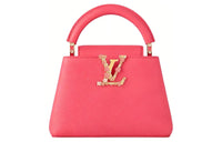 LOUIS VUITTON Capucines Leather Shoulder Bag Crossbody Bag Handbag Mini Women's Pink