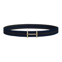 HERMES Emblem Decoration Nylon Brass Belt Men's Black Width: 3.2CM