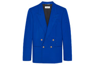 SAINT LAURENT Business Suits Coats Men's Maio Blue