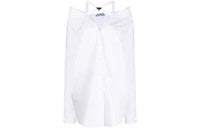 PRADA SS23 Long Sleeved Dress Women's White