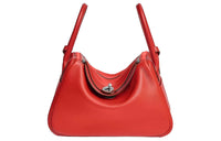 HERMES Lindy Evercolor Calfskin Handbag Shoulder Bag Women's Orange Field
