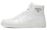 PRADA Abrasion Resistant High Top Skateboard Shoes Men's White