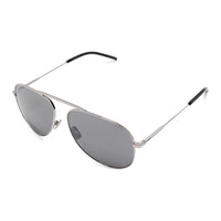 SAINT LAURENT Metal Aviator Sunglasses Women's Silver