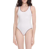 CHANEL One-piece Swimsuit Women's White