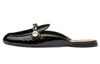 MIU MIU Closed Toe Slippers Women's Black