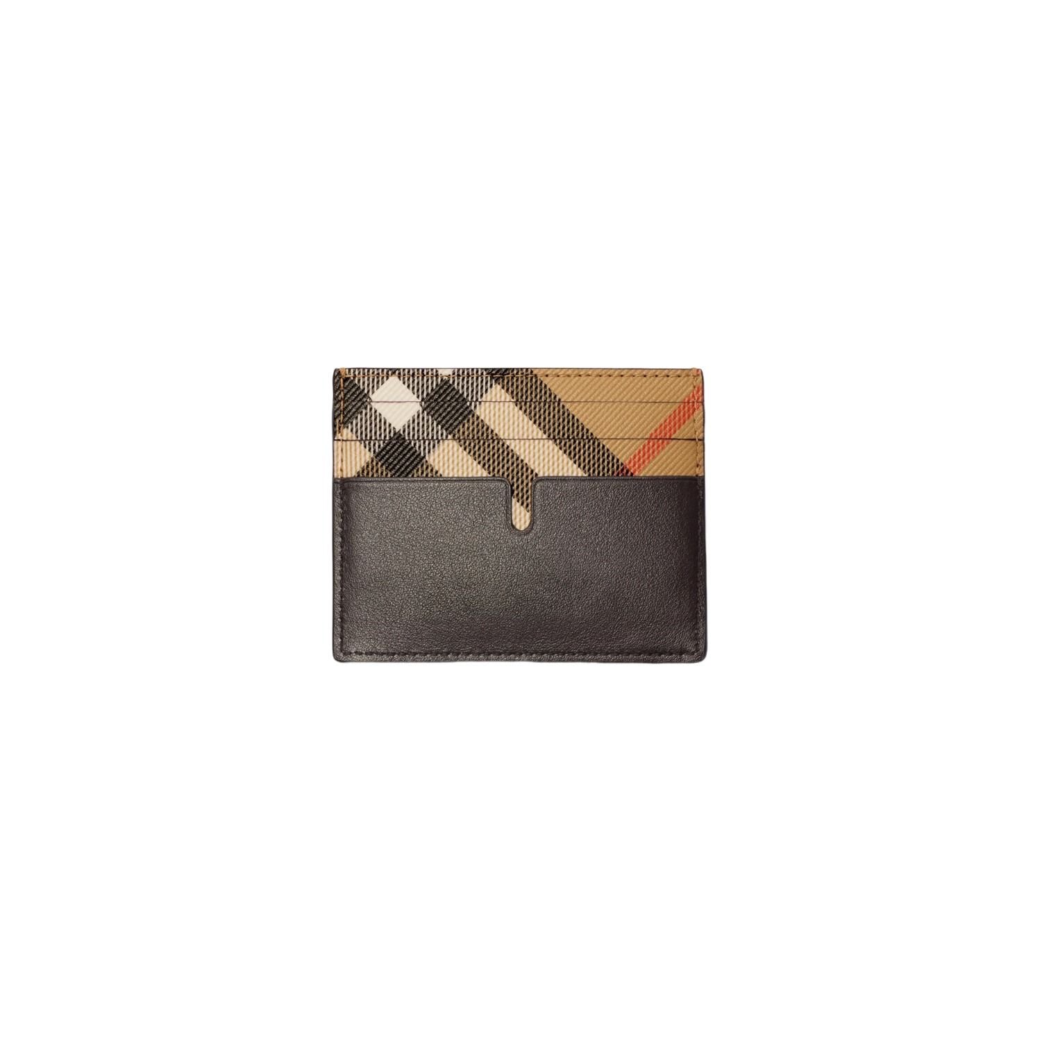 Burberry 26 Tall Pop Check Card Case 'Sand Beige' 81189181