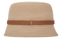 SAINT LAURENT Canvas Bucket Hats Women's Brown