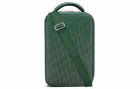 DIOR Cow Leather Shoulder Bag Men's Green