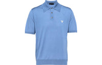 PRADA Logo-embroidered Wool Polo Shirt