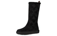 LOUIS VUITTON Lv Breezy Small Cowhide Suede Black Women's