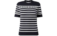 LOUIS VUITTON Monogram Flower Marinière Knit Top