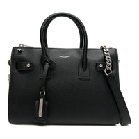 SAINT LAURENT Leather Shoulder Bag Crossbody Bag Handbag Women's Black