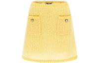 MIU MIU Casual Short Skirts Women's Yellow