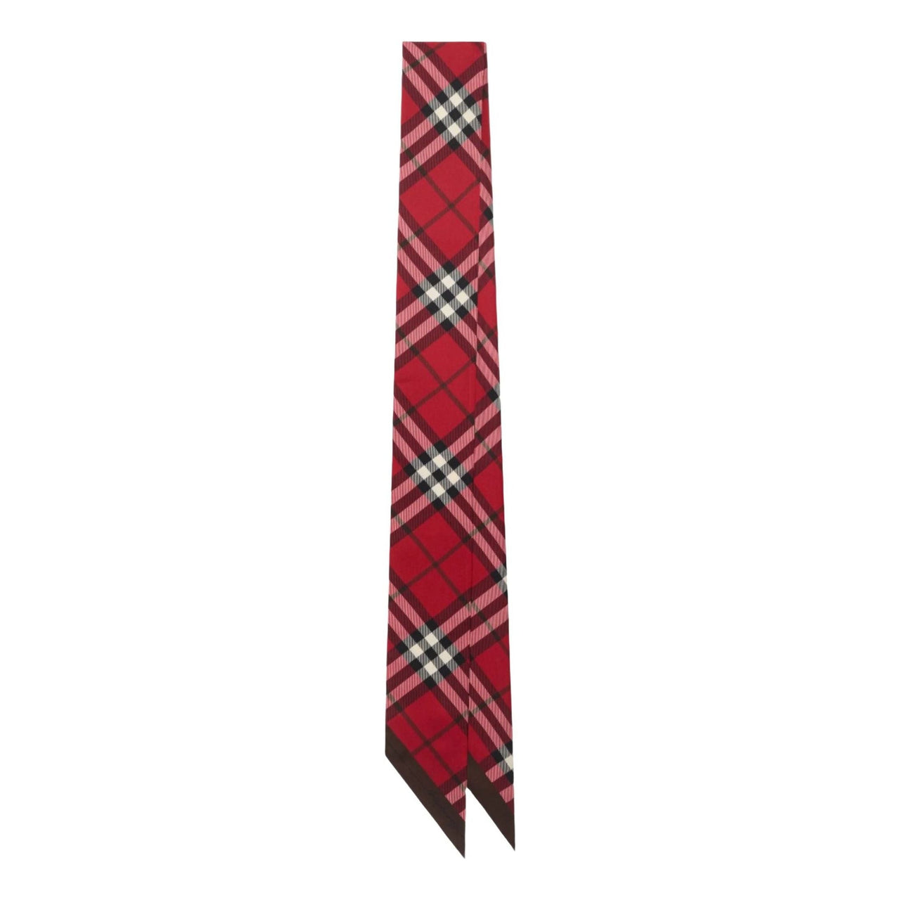 (WMNS) Burberry 25 Checked Silk Scarf 'Red' 81103671