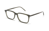 SAINT LAURENT Acetate Acetate Irregular Shape Eyeglass Frames Women's Green