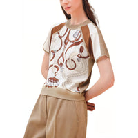 HERMES T-Shirt Women's Pearl White