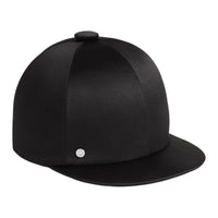 HERMES Silk Baseball Caps Women's Black