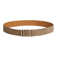 HERMES Metal Leather Belts Men's Mousse Width 3.5CM