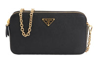 PRADA Cow Leather Chain Bag Handheld Crossbody Bag Shoulder Bag Women's Black