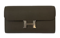HERMES Constance Long Wallet Epsom Leather Handheld Shoulder Bag, Crossbody Bag, Wallet Women's
