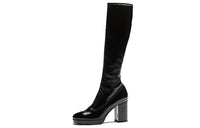 CHANEL Knee high Boots Women's Black